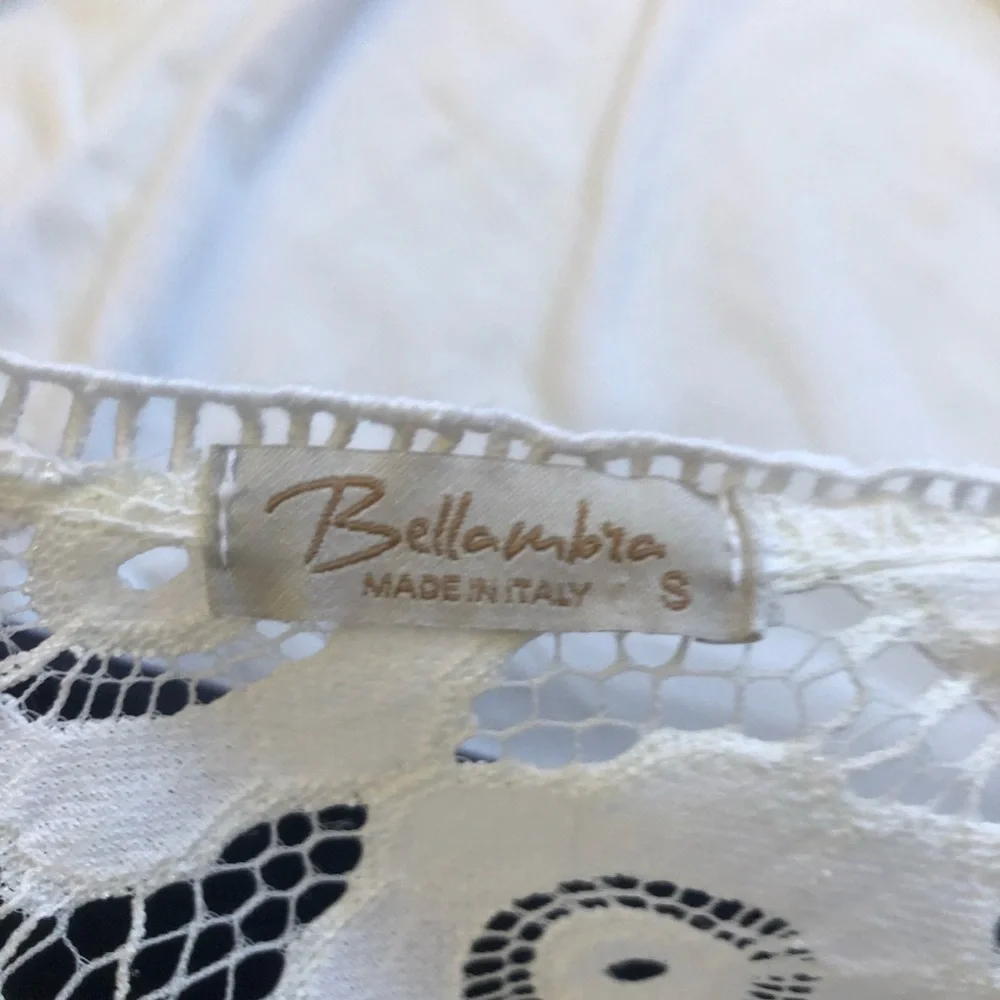 Bellambra Made Italy 100% Silk Eyelet Blouse Small - Picture 4 of 11